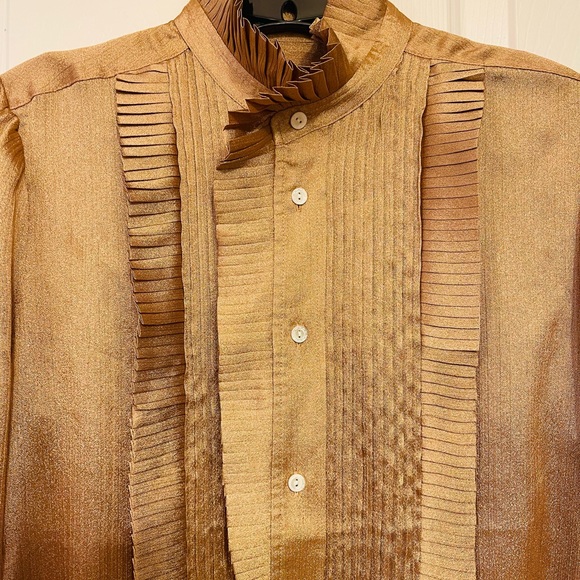 POLO RALPH LAUREN | Street Style Plain Party Style Metallic Shirt - Picture 3 of 7